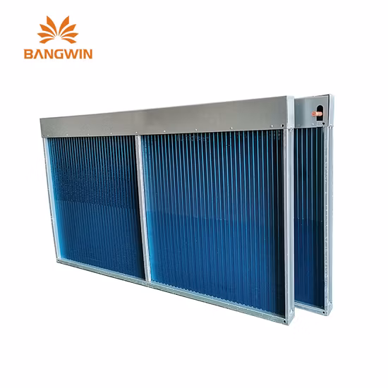 Resfriador de água de ar de controle de umidade personalizado de alta qualidade da fábrica da China/tubo de cobre resfriado com aleta extrudada/trocador de calor tipo aletado para produtos frescos